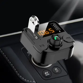 

Onever Car Fm Transmitter LCD MP3 Player 4.6A fast USB Hands Free USB Charger FM Modulator Wireless Bluetooth Receiving Car Kit