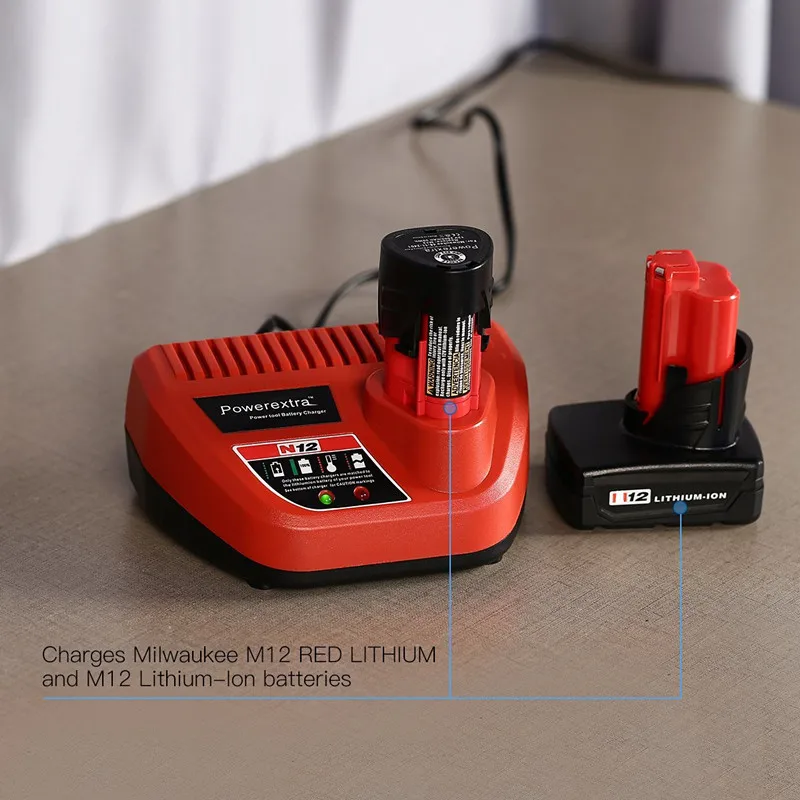Новинка для Milwaukee M12 10 8 V 12V 3.0A литий-ионное Сменное зарядное устройство N12 48-59-2401