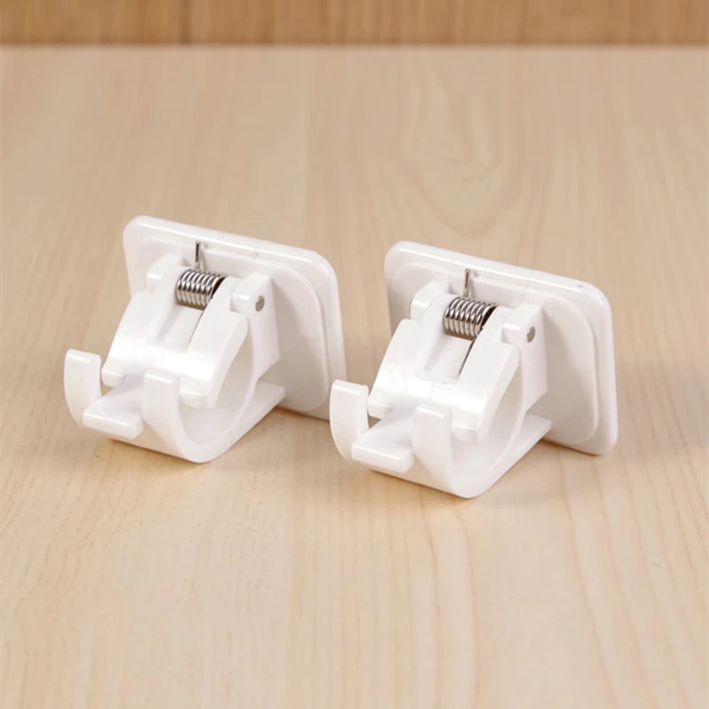 Soporte fijo para riel de cortina de estilo japonés, varillas redondas para colgar, pasta de Clip gratis, Shou, 2 uds.|Soportes y estanterías de almacenamiento| - AliExpress