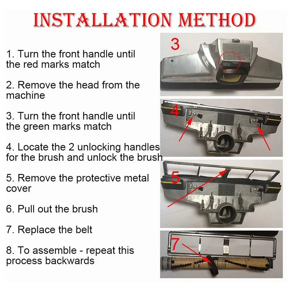 4 × カービィ掃除機ドライブベルト G3 G4 ダイヤモンドセントリア