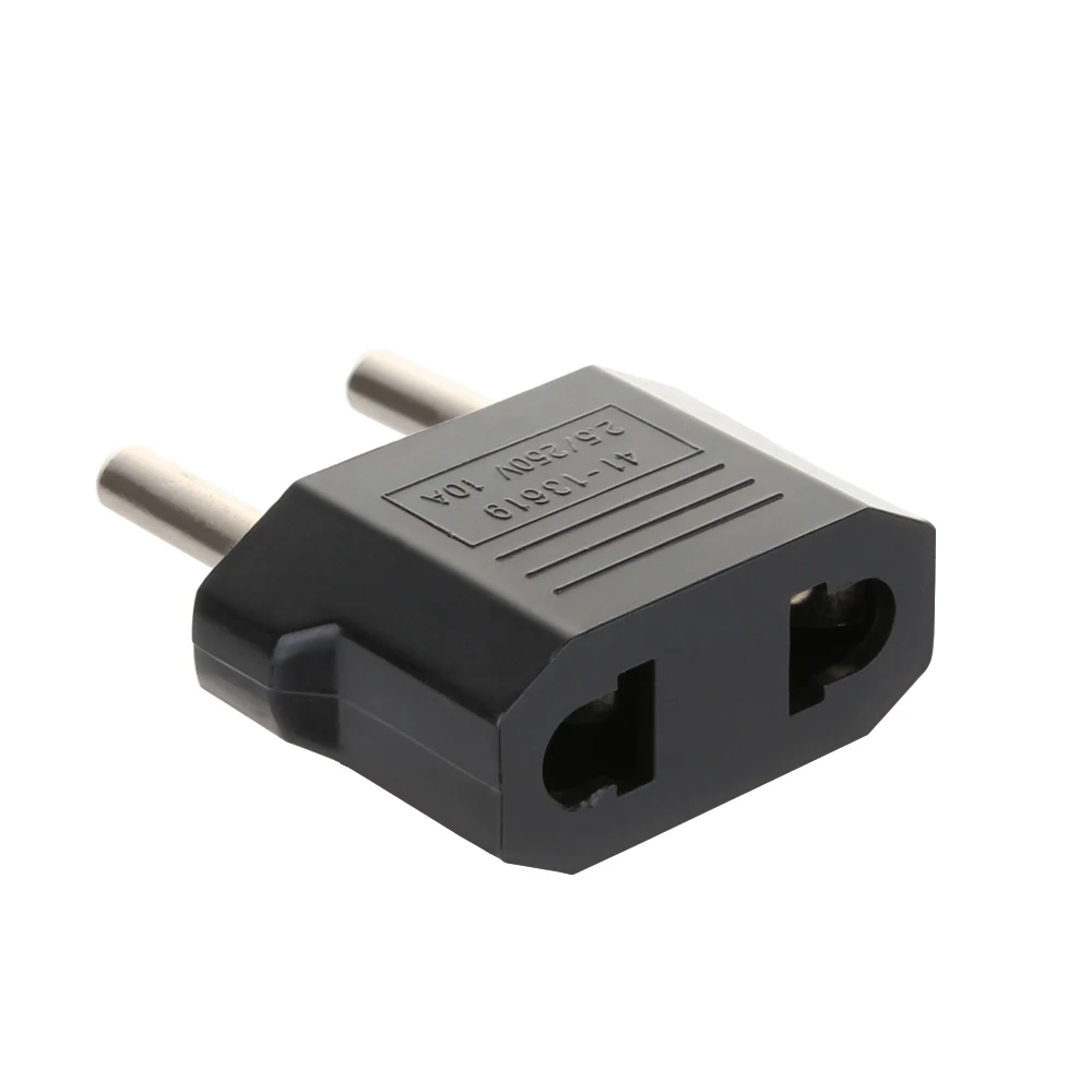 Senzeal ABS черный ЕС 2,5 V-250 V Мощность переходник аквариум электрическая розетка разъем преобразователь: 2 Pin адаптер для путешествий-1 шт