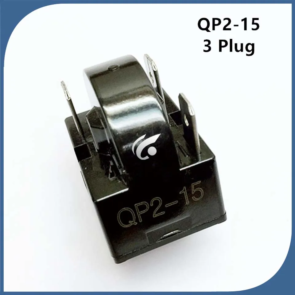 

1pcs new 3 Plug for Refrigerator fittings Refrigerator freezer PTC starter thermal protector relay QP2-12 QP2-22 QP2-33 QP2-15