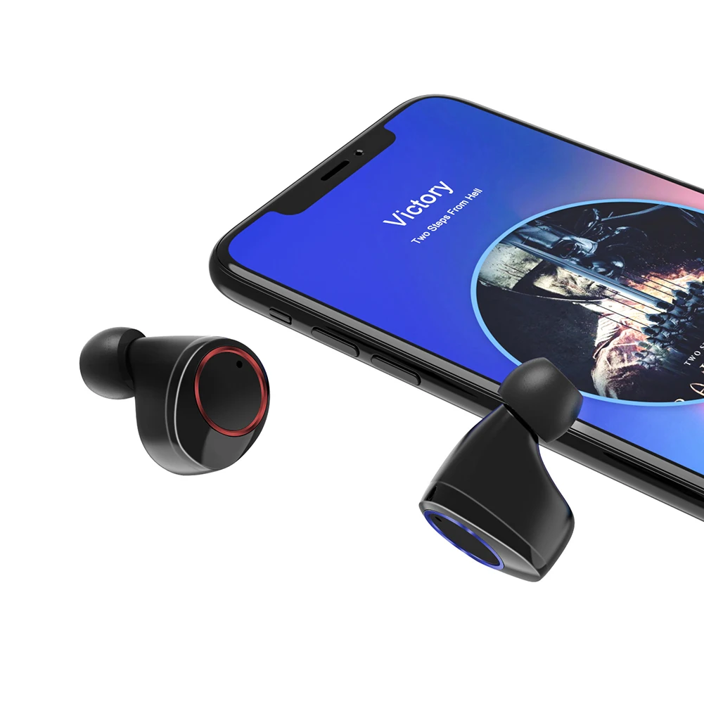 TWS Bluetooth настоящие беспроводные наушники 5D стерео наушники мини TWS водонепроницаемые наушники power Bank для смартфонов