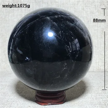 

natural sphere smoke BLACK quartz crystal l Home furnishing wedding decoration stone globe Reiki masters servants ball