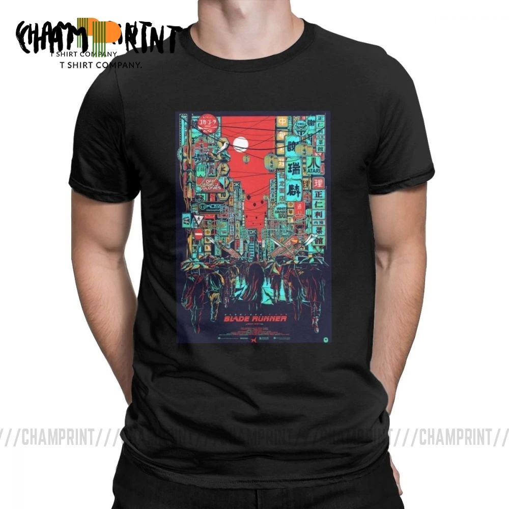 Blade Runner 2049 Movie T-Shirts Funny Fashion Print Streetwear Men's T Shirts Hipster Tees Cotton Gift Idea Clothing | Мужская