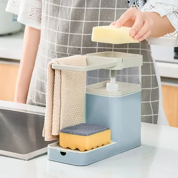 

Grey/ Blue Bathroom Kitchen Box Drain Rack Tableware Self-Draining Sink Storage Rack Kitchen Storage Rack Tableware Towel Rack