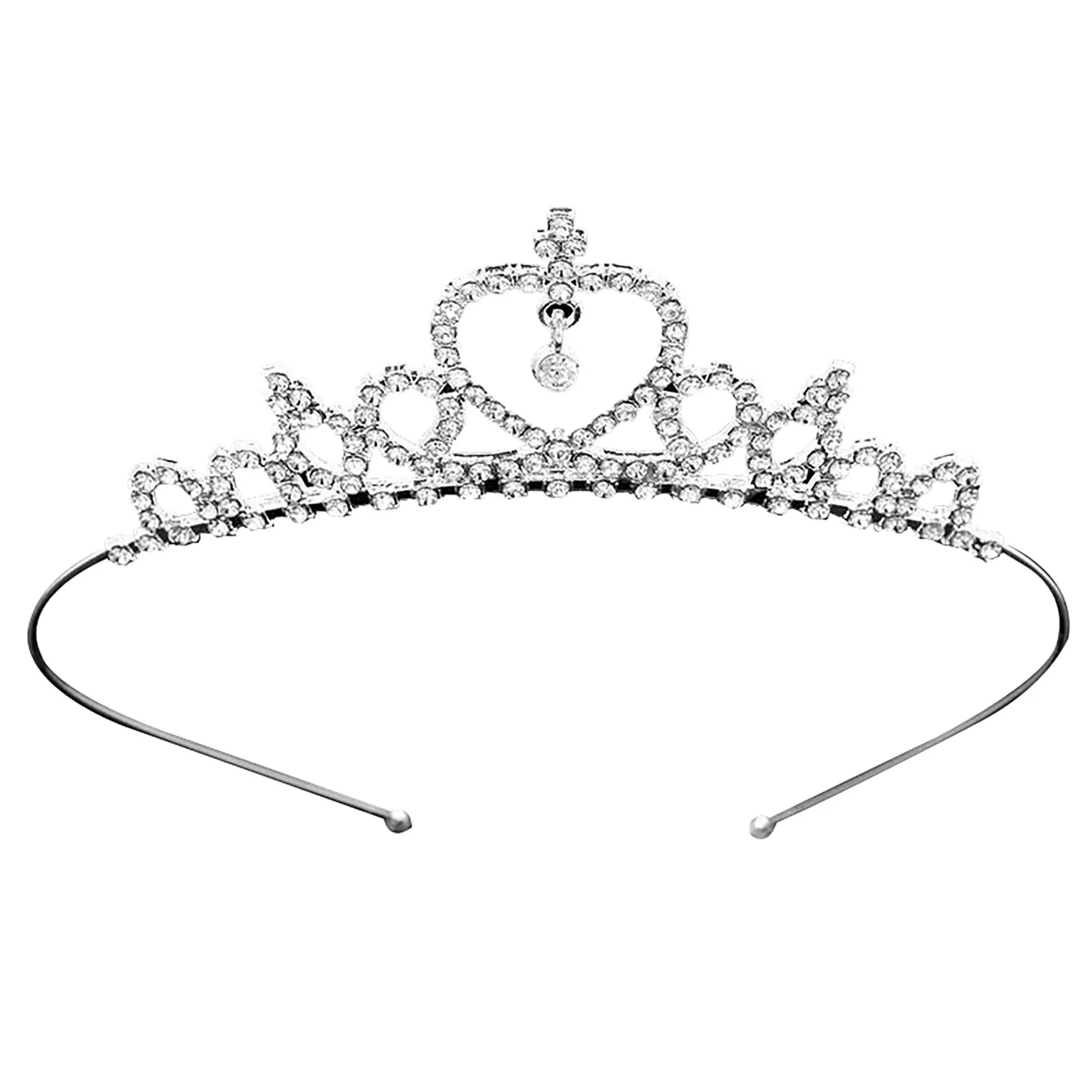 Corona Tiara para niños, joyería de boda, Tiara de princesa de cristal