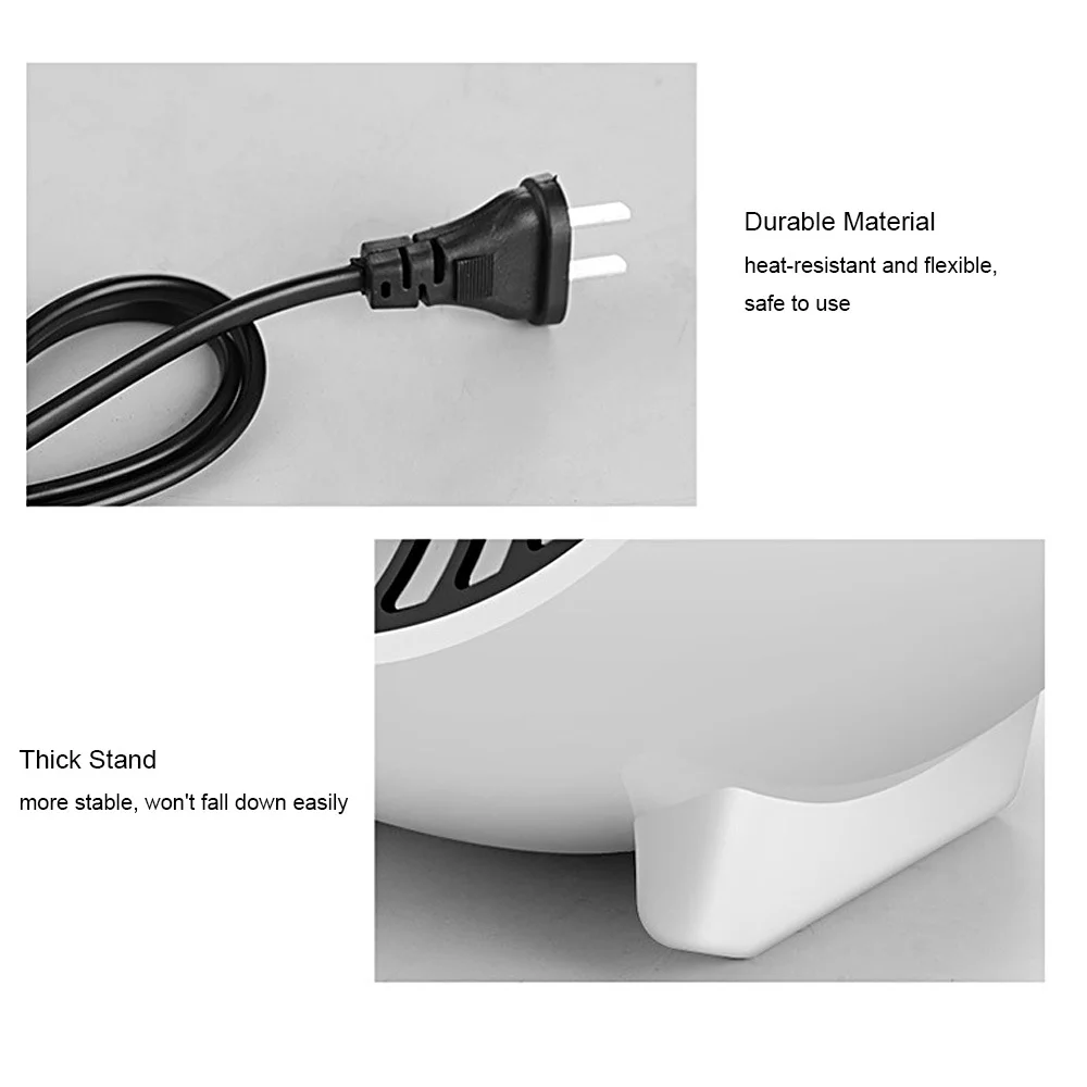 Mini 250W Space Heater Portable Winter Warmer Fan Personal Electric Heater for Home Office Ceramic Small Heaters US/ EU Plug