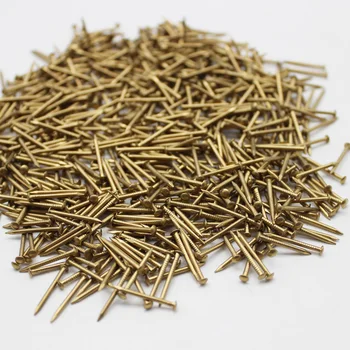 

Solid round head brass nails 5000pcs 1.2x15mm