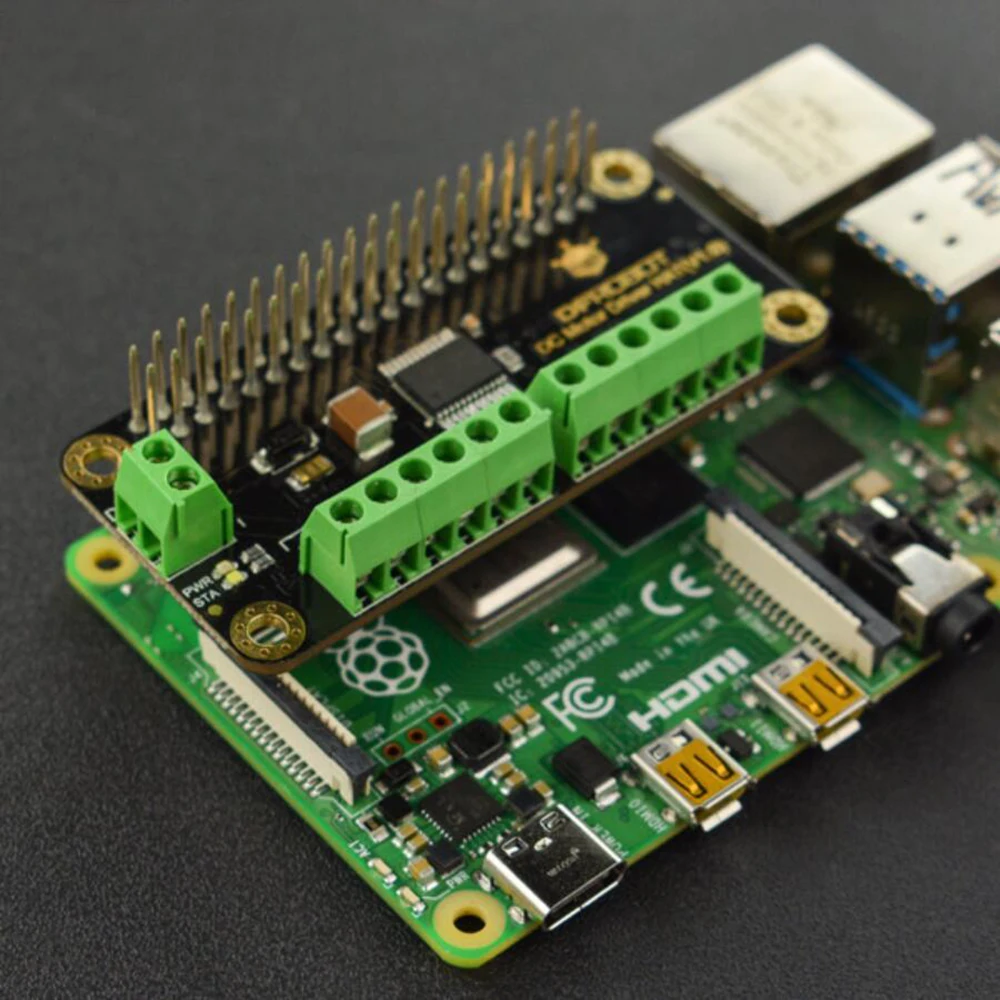 ǰ DFRobot 2x1.2A DC  ̹ HAT , ڴ ,  , DIY Ʈ ī  ÷, ũ,  