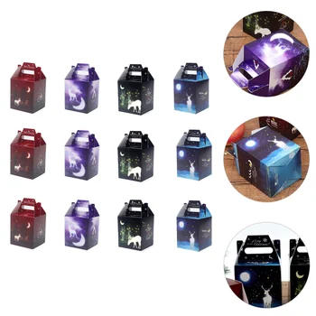 

12pcs Stylish Crafted Creative Packing Box Storage Box Xmas Gift Decor for Xmas