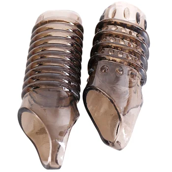 Penis Extender Sleeve Condoms Reusable Cock Ring Penis Enlargement Enhancer Dick Sex Toys For Men Intimate Goods 5