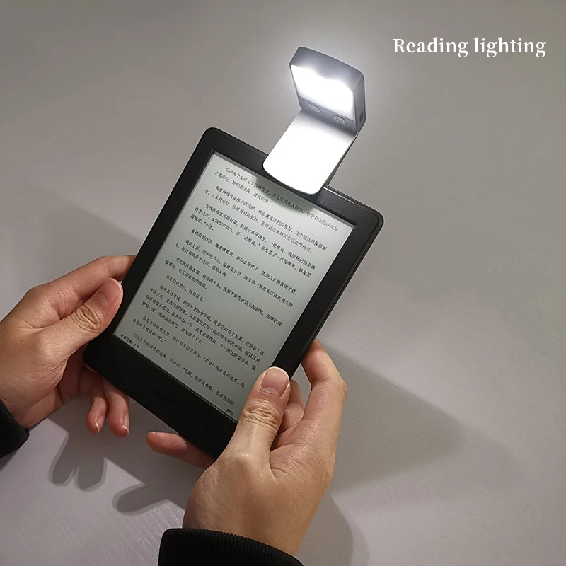 Мини светодиодный светильник для чтения книг, ультра яркий вращающийся перезаряжаемый светодиодный светильник для бега, 4 уровня затемнения, защита глаз, ночной Светильник