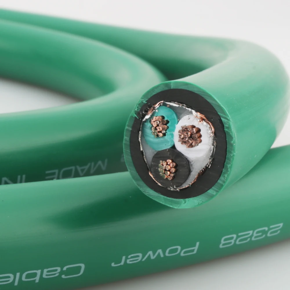 HI-End 2328 5N Silver plated pure copper AC power cable hifi power core for DIY audio power cable per meter cable HIFI AUDIO