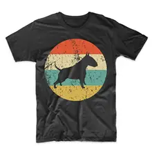 Camisa Terrier Bull-Camiseta Retro Bull Terrier para hombre-Camiseta con icono de perro
