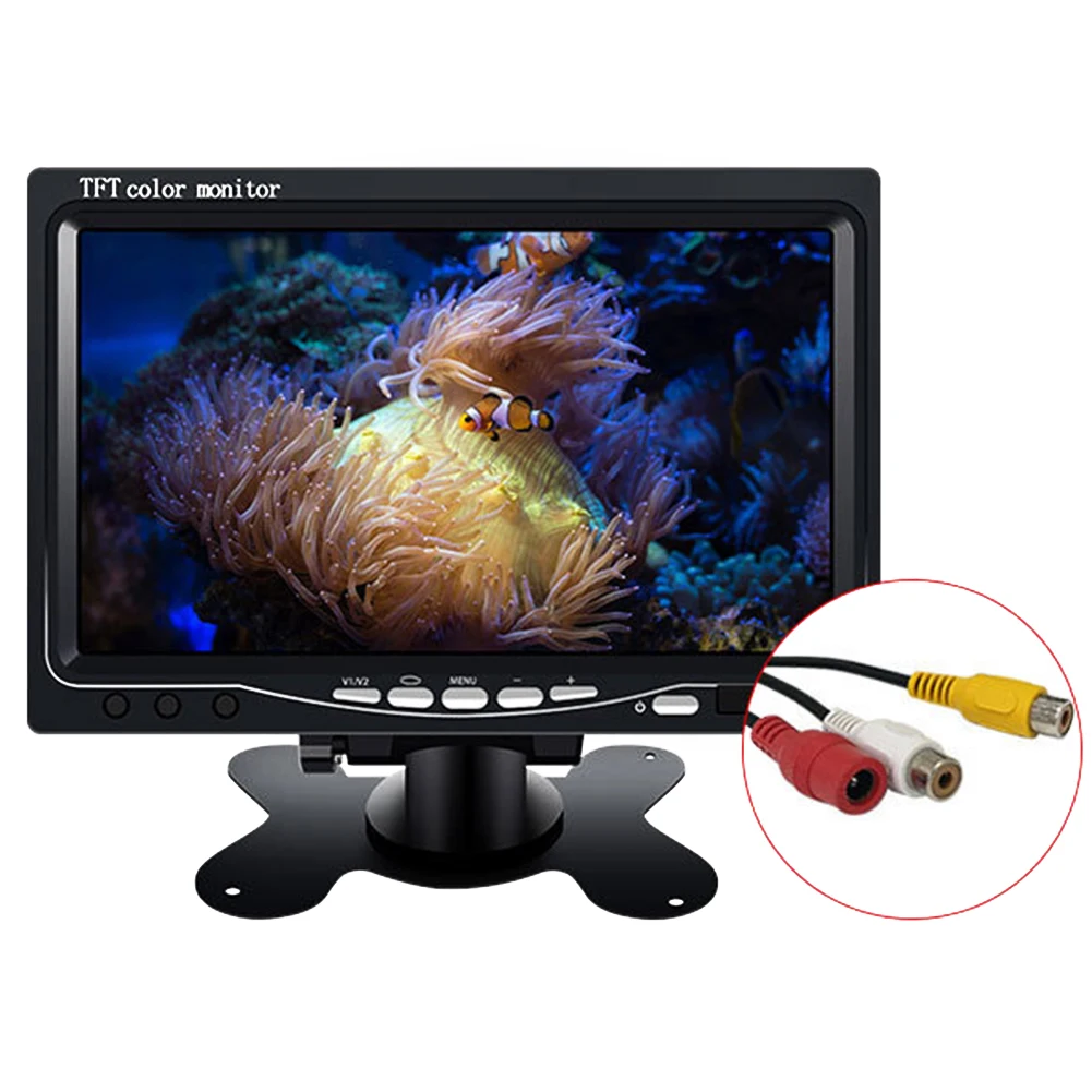 

7 Inch Back Up Auto Wake-up Stable Car Monitors HD Display Assistance LCD Wired Parking Reverse Camera Bus Universal Truck