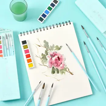 

12 Color Pigment Plus Colorful Watercolor Brush Painting Pen Art Brush