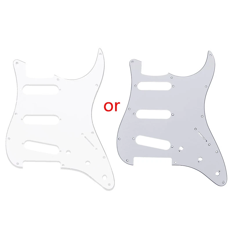 

White Tortoise Shell Pickguard 3 Ply Scratch Plates For Fender Stratocaster New
