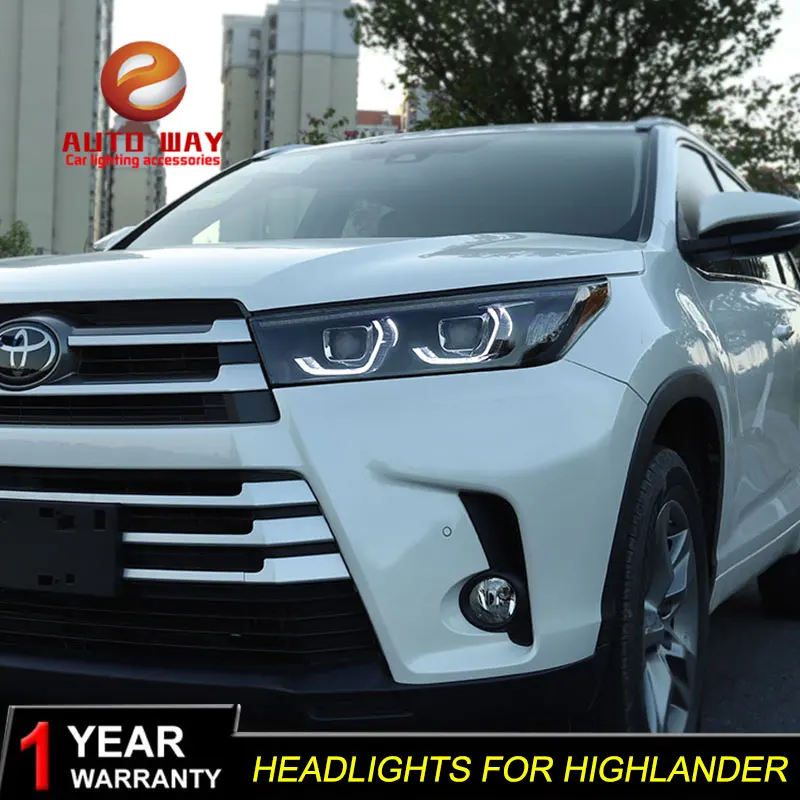 Чехол для стайлинга автомобиля фары Toyota high Lander 2018 новинка Kluger светодиодный