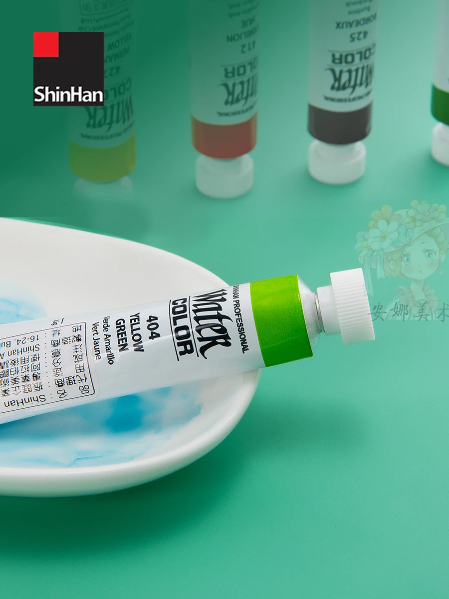 Korea SHINHAN Professional Transparent Watercolor Paint 12ml Tubular aquarela 30color  Painting Art acuarela Palette 4