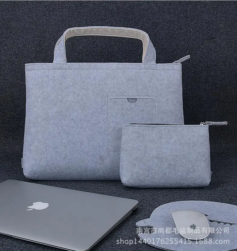 

Felt Handbag File Bag Students Hand Computer Bag 9.11.13.14. 15. Seismic Storgage Bag Sleeve