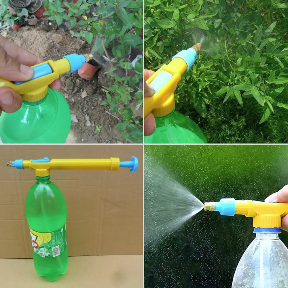 Hot Mini Juice Bottles Interface Trolley Gun Sprayer Head Water Pressure Plastic Water Pesticide Spraying Home Use Dropshipping