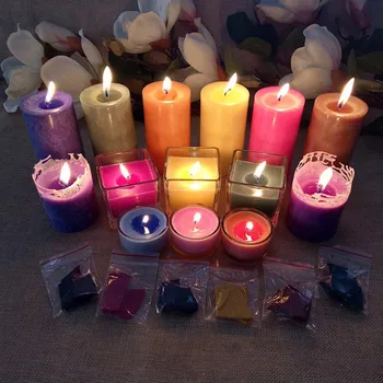 

8-10g Handmade Candle Material 10 Colored Candle Pigment Coloring Candles Supplies DIY Candle Dye Paints for Soy Wax Candle Oil