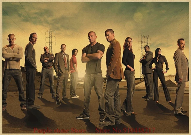 Classic Tv Series Prison Break Kraft Paper Poster Cafe Creative Wallpaper Interior Decoration Wall Stickers Aliexpress