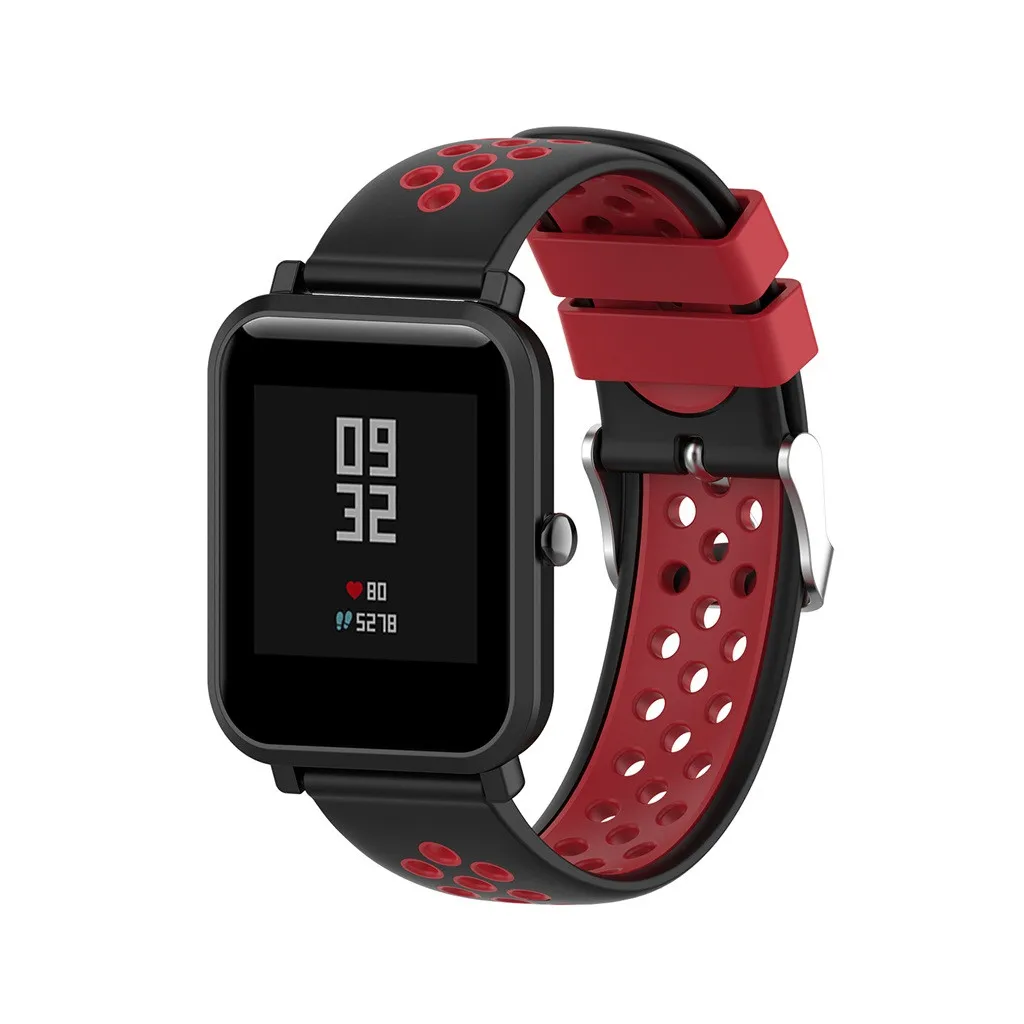 Ouhaobin ремешок для часов для Huami Amazfit Bip Молодежный сменный силиконовый ремешок 20 мм умный браслет аксессуары