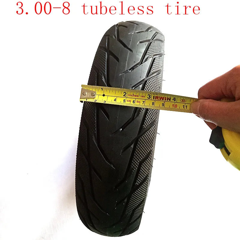 Размер 3,00-8 скутер бескамерные tireвакуумный шины для газовых и электрических скутеров складские транспортные средства мини Мотоцикл мопед " обод
