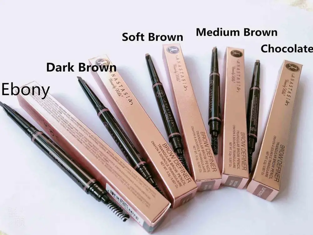 Anastasia Beverly hils, 14 цветов, персиковые тени для век, мерцающие тени для век, палитра для макияжа, Мерцающие Металлические подводки для глаз, средний коричневый цвет - Цвет: Eyeliner-5PCS