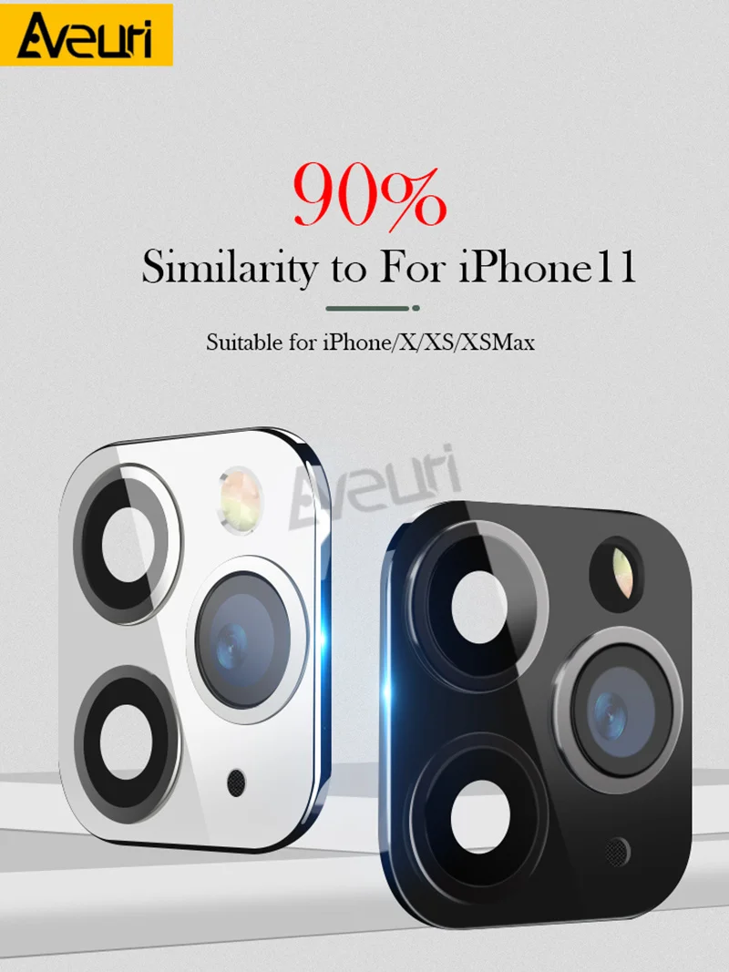 Modified Metal Sticker Seconds Change Camera For iPhone