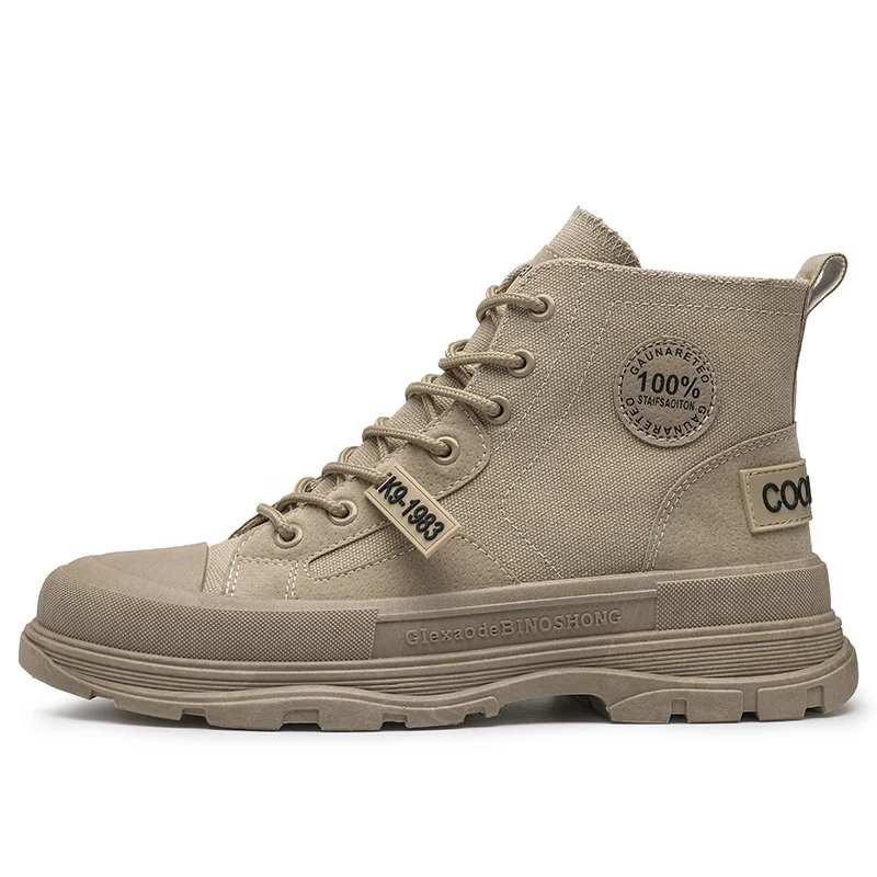 

Martin boots fall and winter work boots cotton boots high top men's short boots warm leather boots