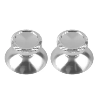 

2pcs Universal 3D Thumbstick Cap Aluminum Alloy Metallic Metal Analogue Analog Joystick Stick Module For PS4 Xbox One Controller