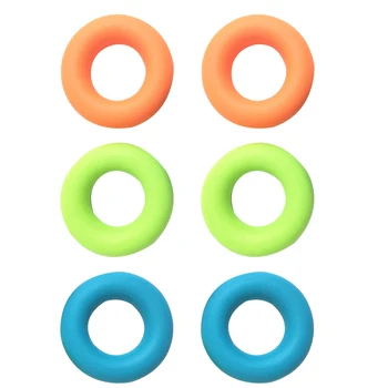 

6 PCS Heavy Grip Silicone Portable Practical Hand Grippers Hand Strength Trainer for Athletes Climbers Weightlifters