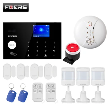

Home Safety Protection Alarm System TFT Color Screen Display Voice Prompts 4G GSM WIFI Connection Tuya APP Remote Control System