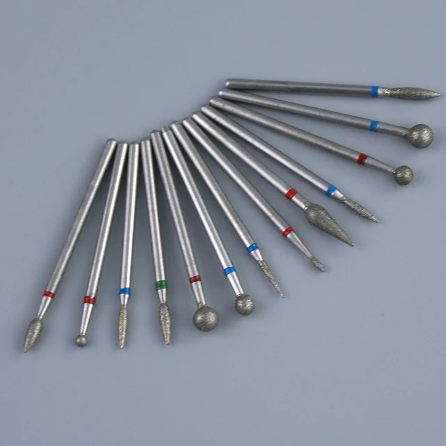 Diamond Nail Drill Bit Milling Cutter For Manicure Burr Cuticle Clean Electric Cutter Rotary Drill Bits Accessories Nail Files 2
