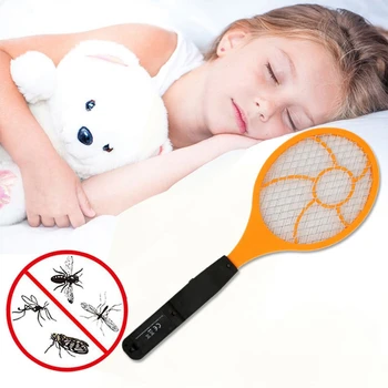 

New LED Electric Mosquito Swatter Flyswatter Electric Tennis Racket 44 x15.5 Wasp Mosquito Killer