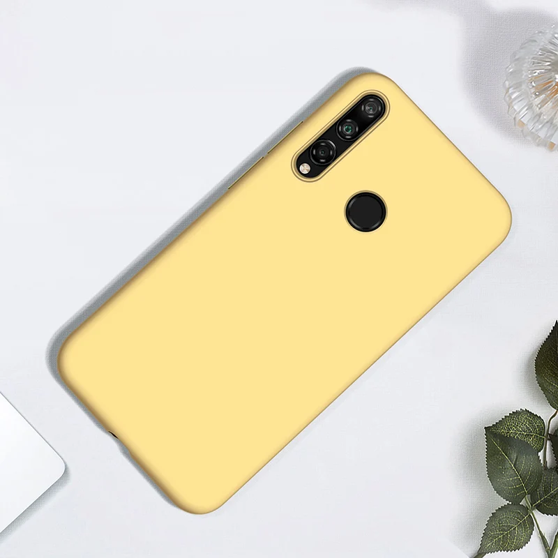 Однотонный силиконовый чехол для huawei P Smart Z P20 P30 mate 10 20 30 Lite honor 10 10i 20 Pro Candy мягкий модный чехол для телефона - Цвет: Цвет: желтый