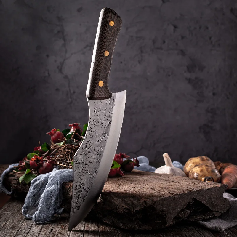 Coltello per disossare forgiato coltello da macellaio coltello da cucina in  acciaio inossidabile coltello da taglio per affettare Chef serbo coltello