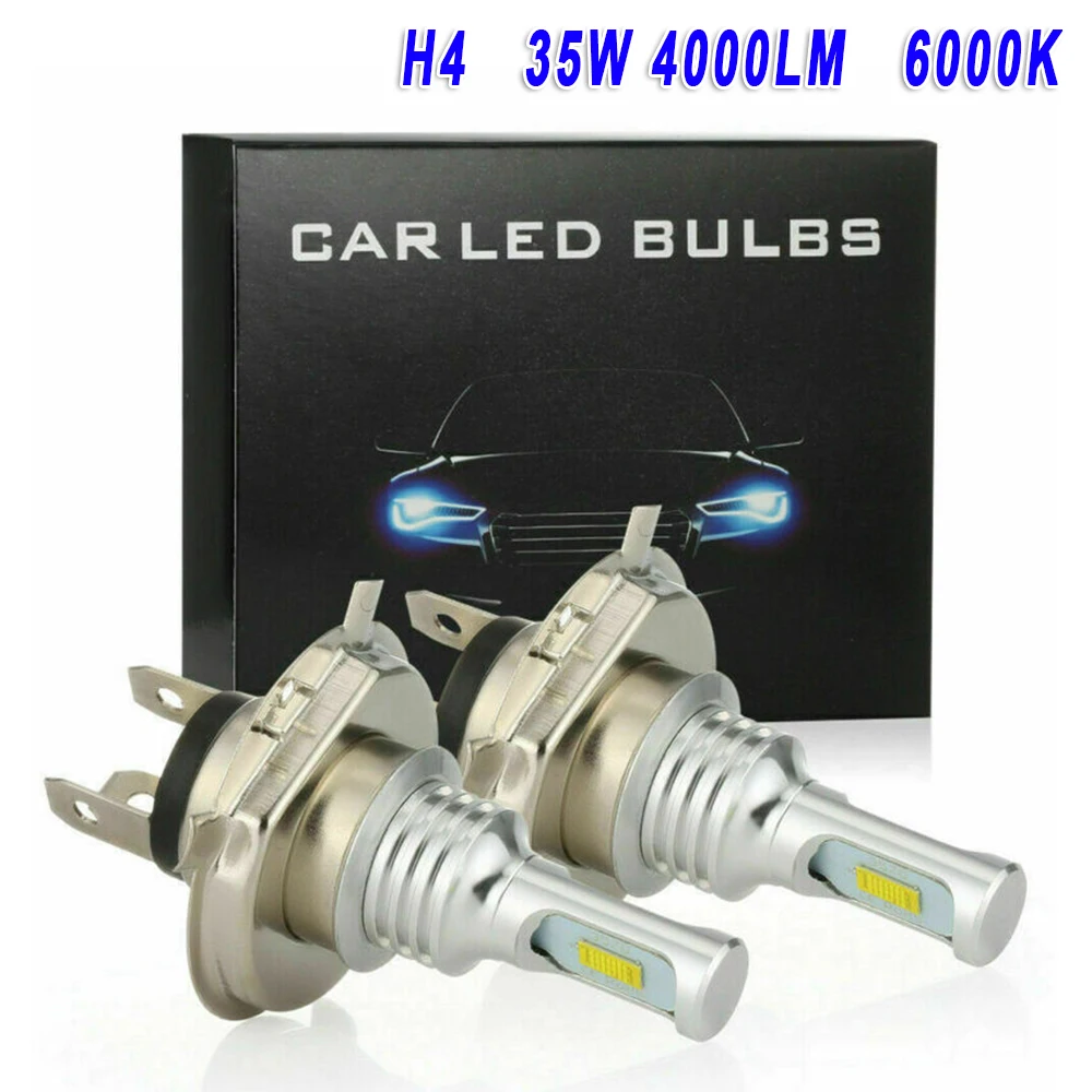DC 12 V-24 V Авто Светодиодный светильник с белый светильник 9003/H4/HB2 для хвостовой части автомобиля светильник s DRL автомобилей головной светильник тумана светильник аксессуары для автомобиля, украшения