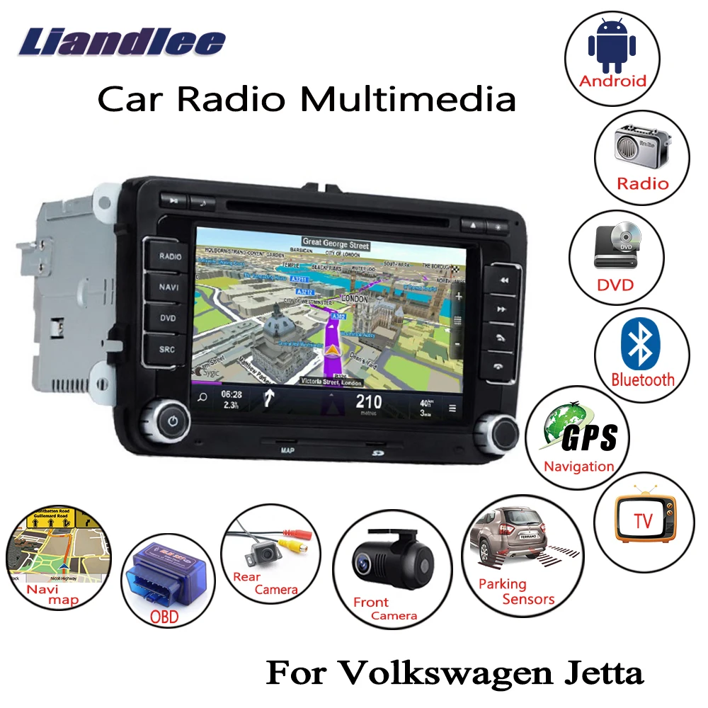 Автомагнитола Liandlee для Volkswagen VW Jetta 2005 ~ 2018 Android CD DVD плеер GPS Navi навигация карты