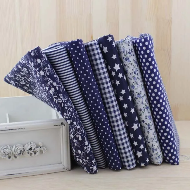 Wilmington Blue Basic Cotton Patchwork Quilting clothes Craft Fabric £6.88/m
