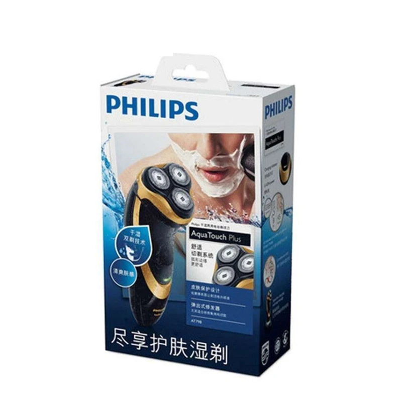 Оригинальный Philips электробритва AT798 поворотный перезаряжаемый моющийся для