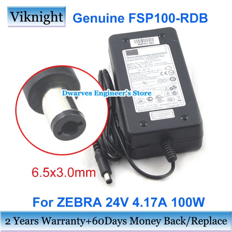 Genuine Fsp100rdb 24v 4.17a Power Adapter For Zebra Zxp3 Zxp 1 Gx420d