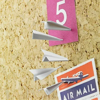 

6/12pcs 3D Aircraft Pushpin Message Board Plane Pushpin Sticker Painting Nail Cork Thumbtack Home Organization and Storage