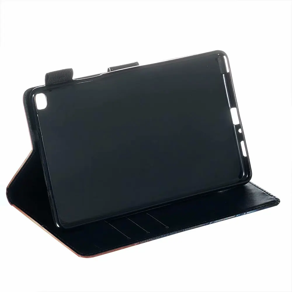 Модный чехол для планшета для Samsung Galaxy Tab A P200 P205 8,0 дюймов цветной рисунок кожаный чехол с подставкой с держателем крышки+ подставка для ручек