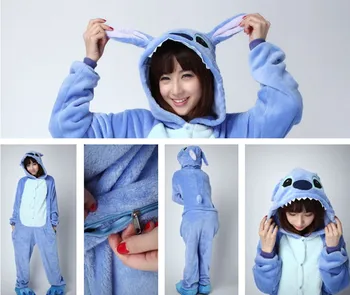 

Hot New Winter Animal Onesie Adult Women Pajamas Unicorn Onesies Hooded Sleepwear Flannel Homewear Lounge Kigurumi Panda Pikachu