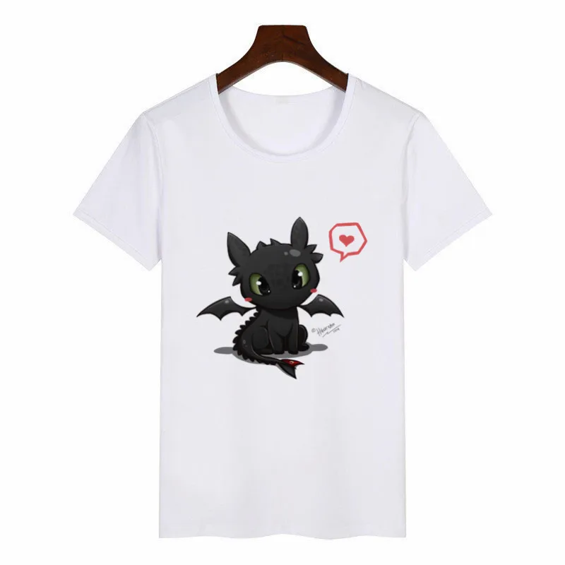 P615-12-white Новая Летняя женская футболка Беззубик The Night Fury Graphic Tees женская футболка Harajuku аниме женские топы Эстетическая одежда - Цвет: P615-12-white