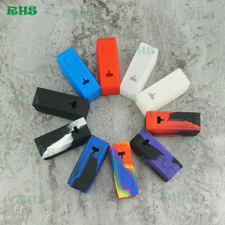 Hot!RHS Silicone Case Cover Sleeve for Voopoo Drag Baby 1500mAh classic 10 colors for choice free shipping